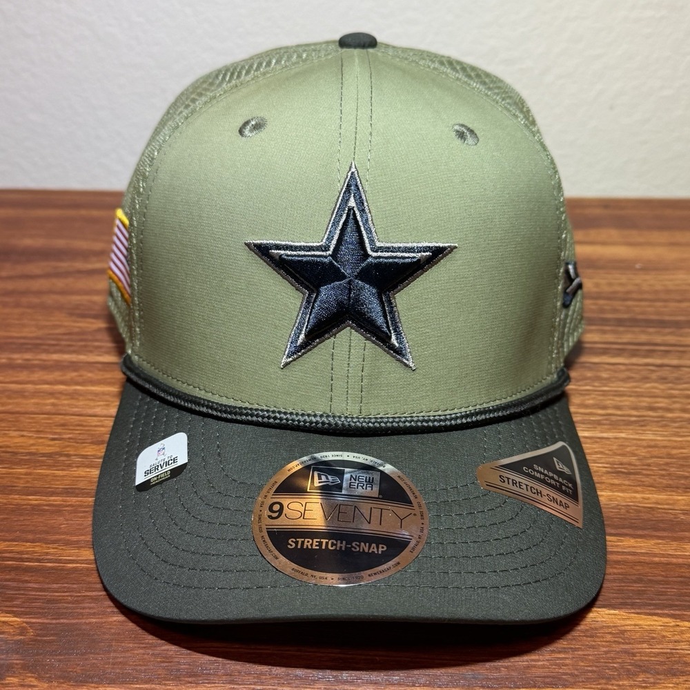 New Era Dallas Cowboys 2025 NFL 9SEVENTY SALUTE TO SERVICE Snapback Hat Cap NEW